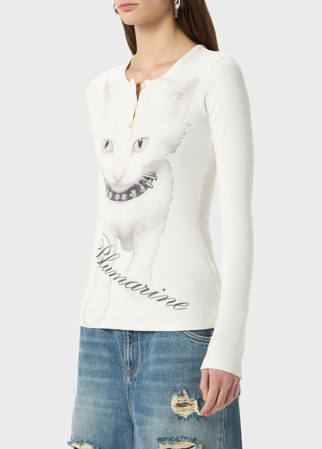 Maglia in jersey stampa  Blumarine - large image number 2