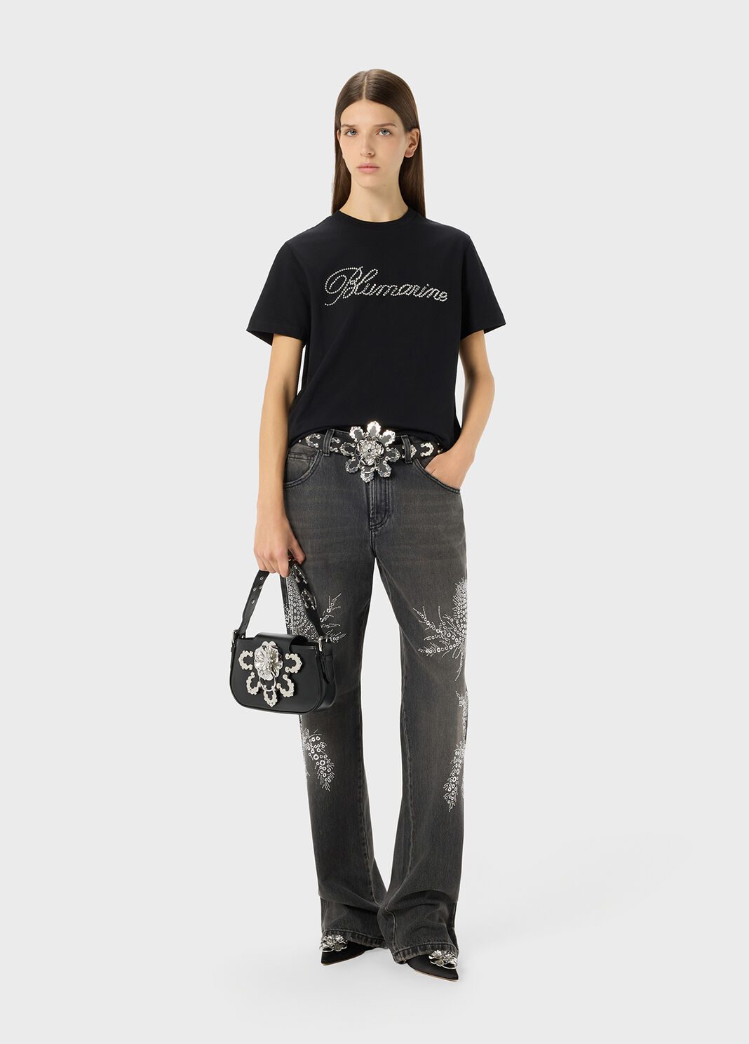 Jeans mit &ouml;sen- und nieten-stickerei  Blumarine - large image number 3