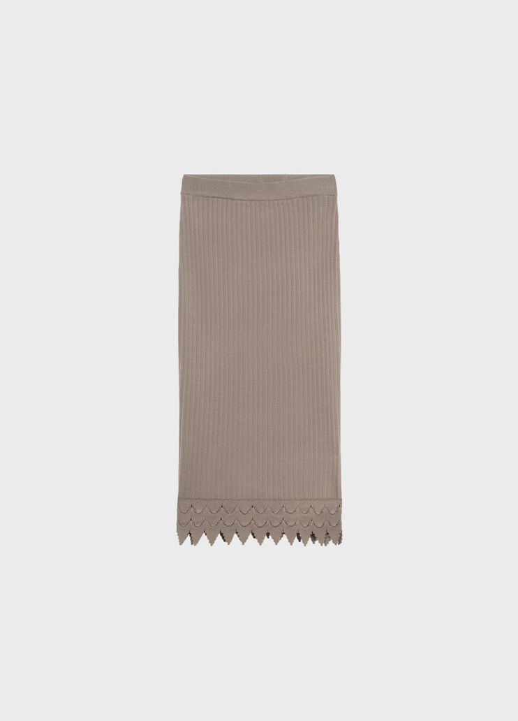 Strick-Bleistiftrock mit R&uuml;schen  Blumarine - medium