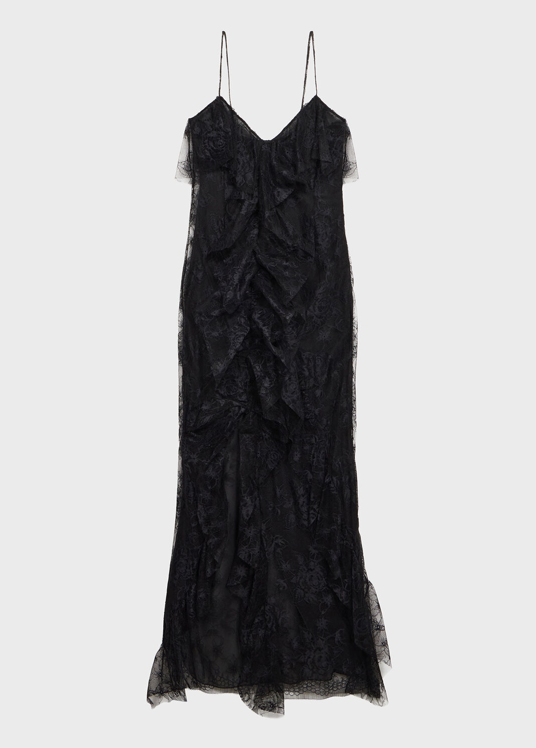 Long lace dress with flounce and slit  Blumarine - large image number 4