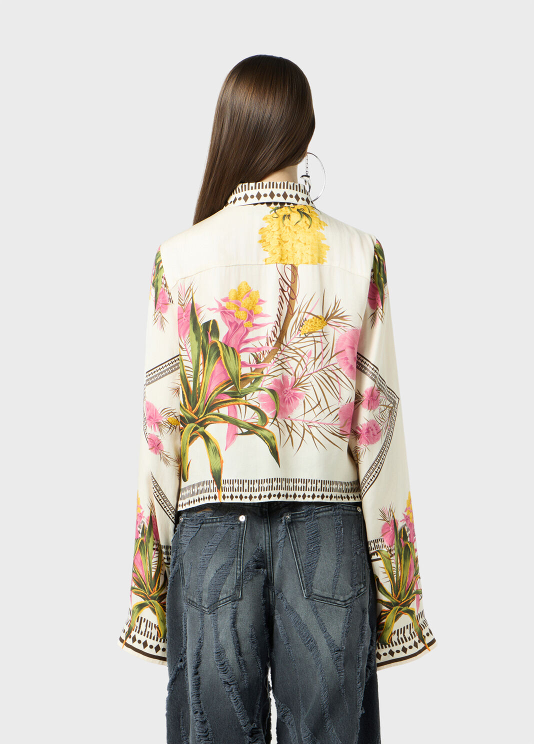 Foulard-print twill shirt  Blumarine - large image number 1