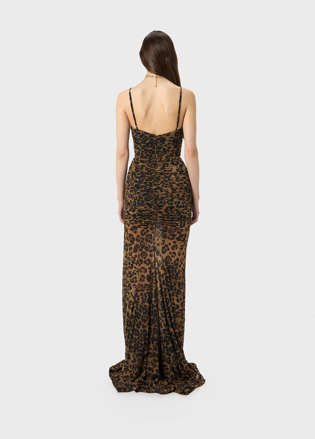 Long dress in animalier print jersey  Blumarine - large image number 1