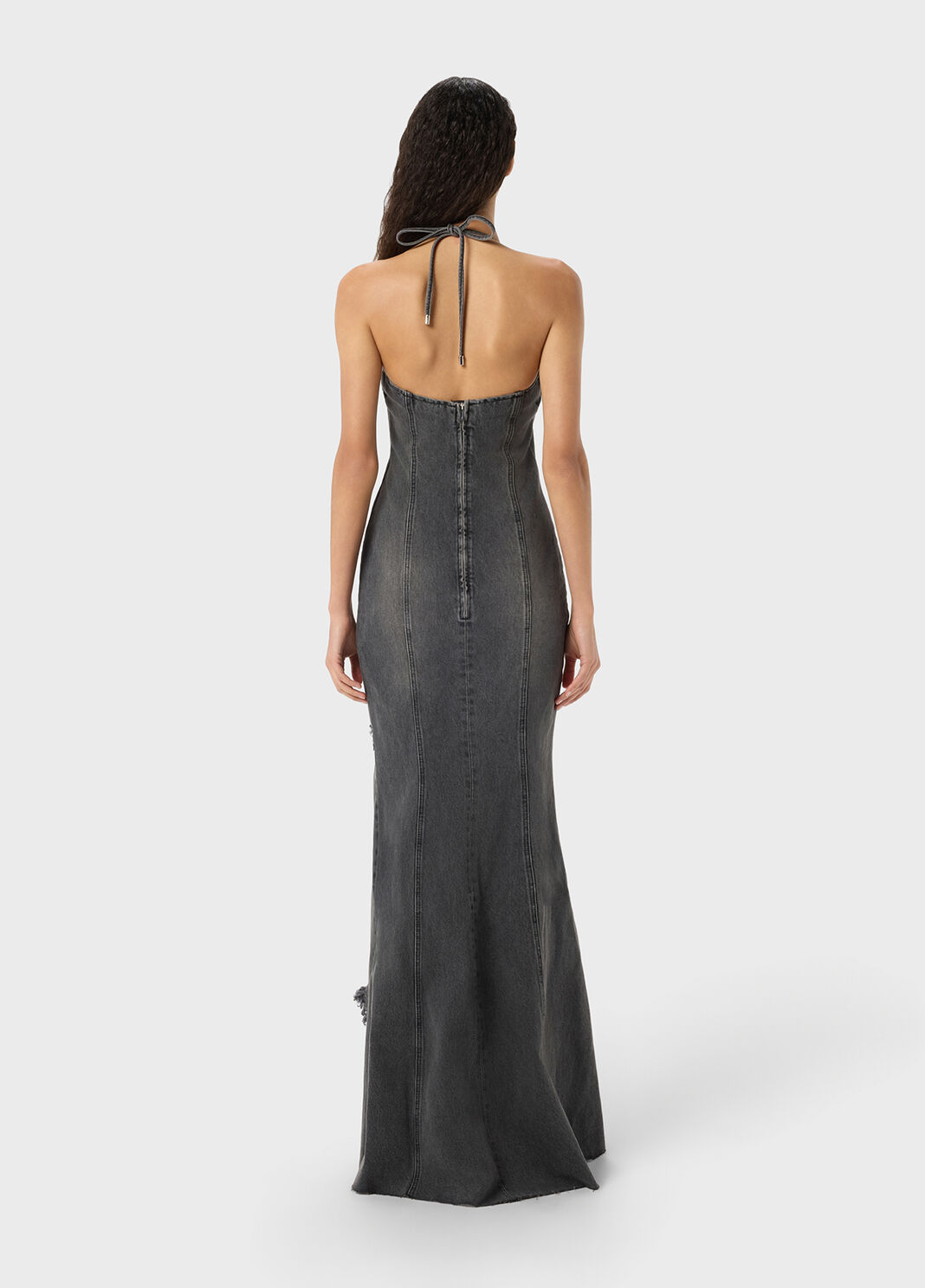 Long denim dress with slit  Blumarine - large image number 1
