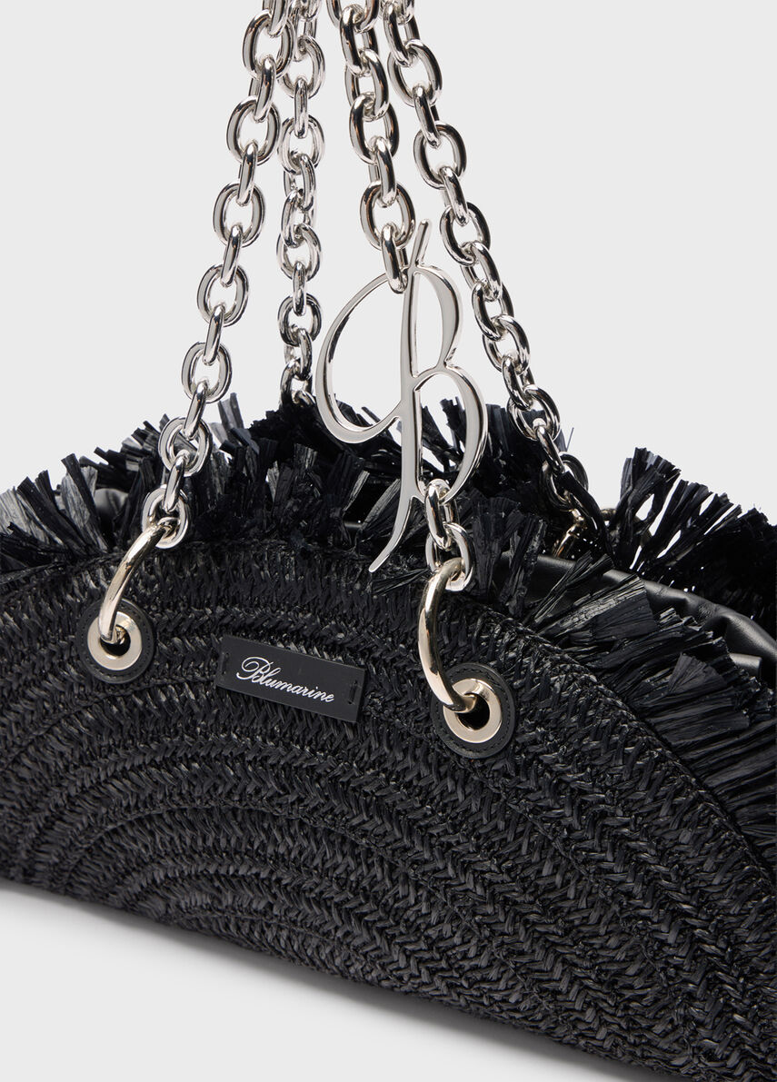 Raffia shoulder bag - Blumarine