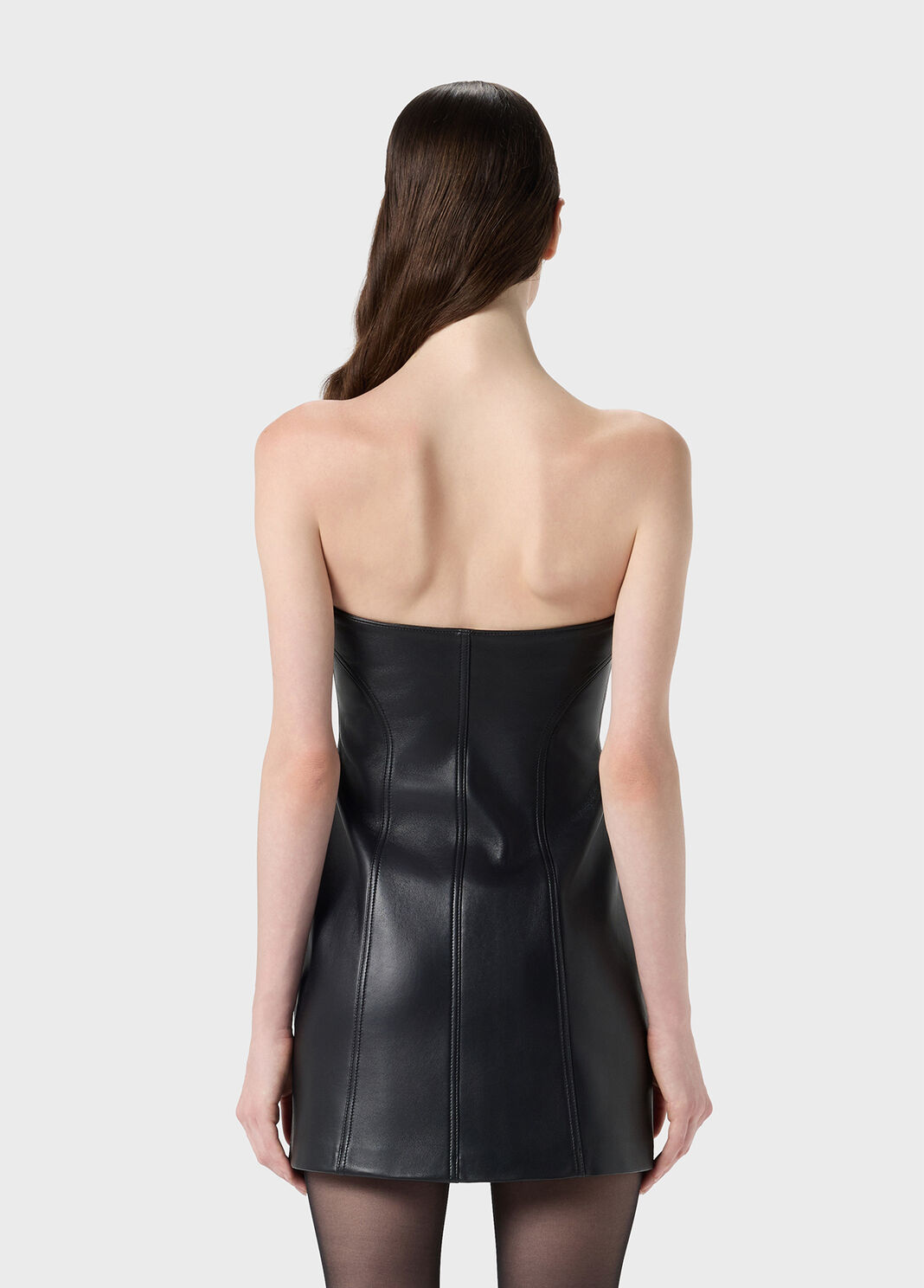 Nappa bustier dress with ruching  Blumarine - large image number 1