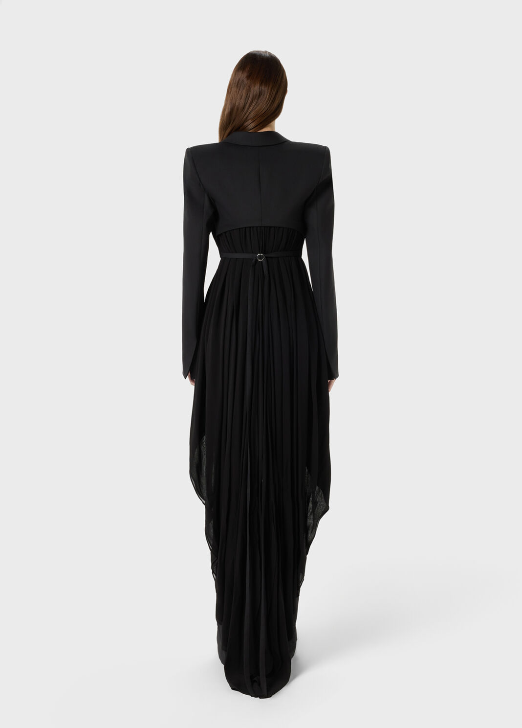 Jacket in compact fabric with tulle train  Blumarine - large image number 1