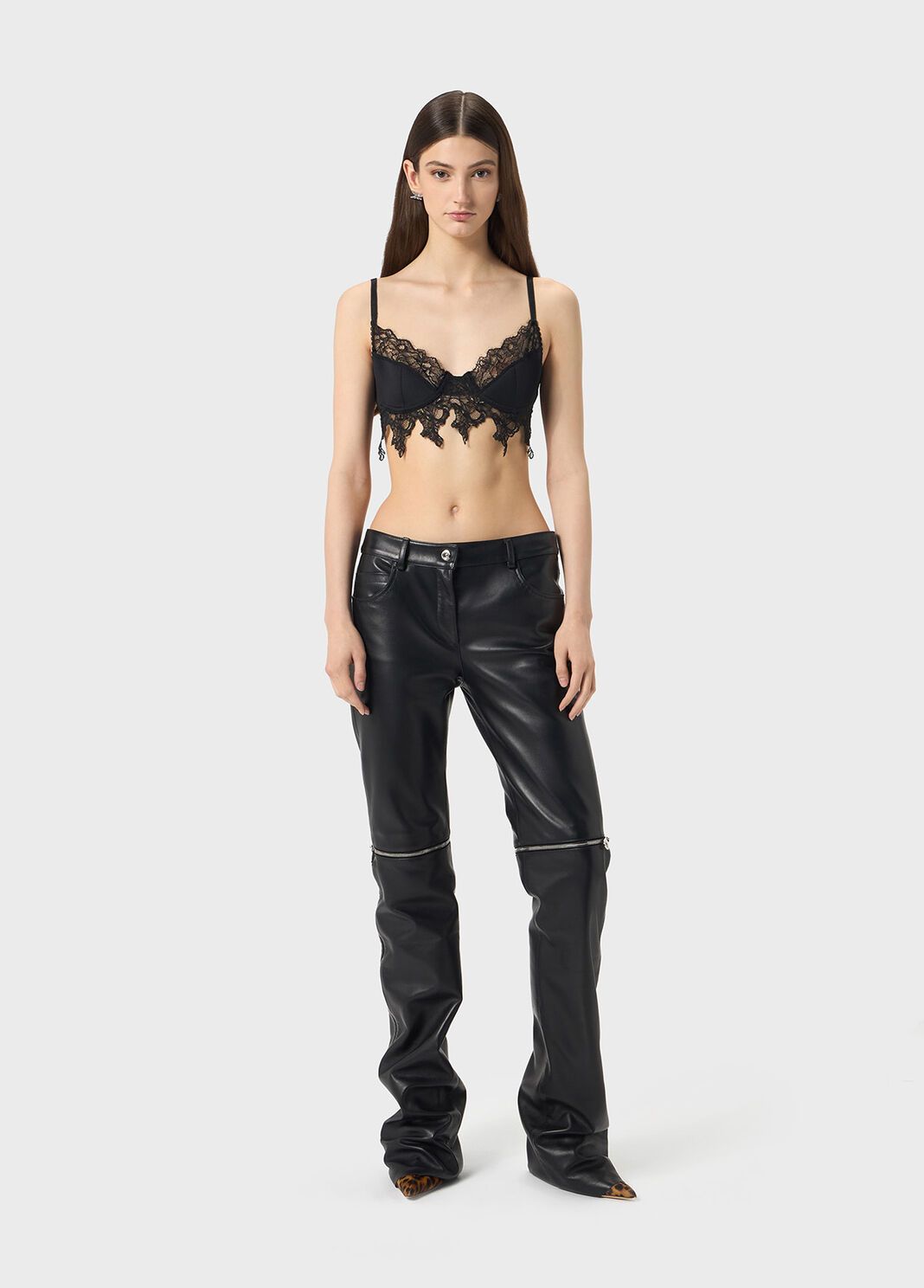 Neoprene top with scalloped lace  Blumarine - large image number 3