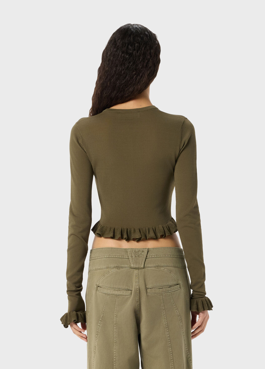 Cardigan court avec volants  Blumarine - large image number 1