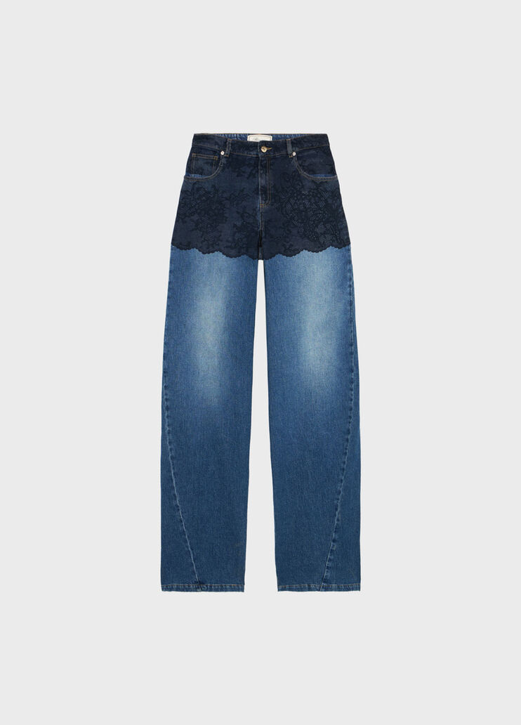 Jean avec imprim&eacute; en trompe-l'&oelig;il  Blumarine - medium