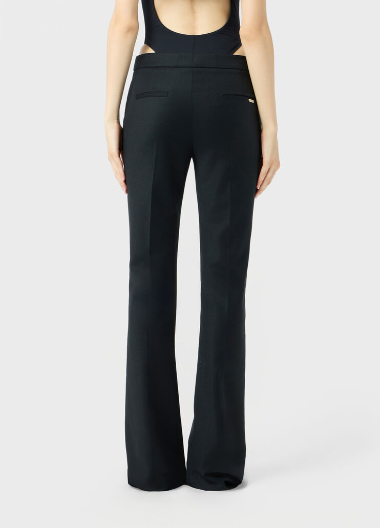 Pantalon palazzo en diagonale de laine  Blumarine - large image number 1