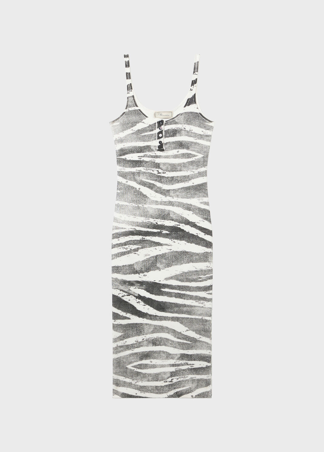 Zebra-print ribbed midi dress  Blumarine - large image number 4
