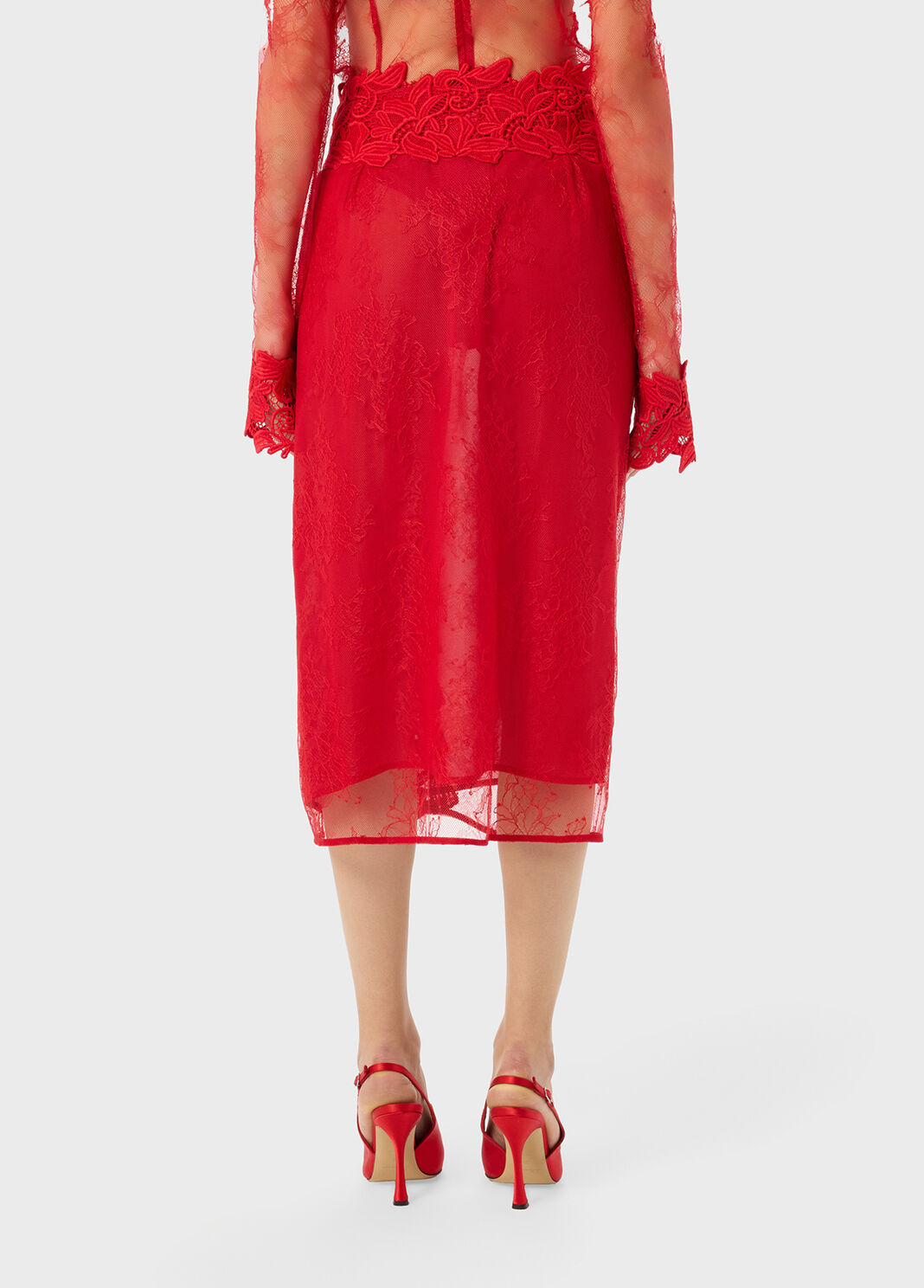 Chiffon-r&ouml;cke mit macrame  Blumarine - large image number 1