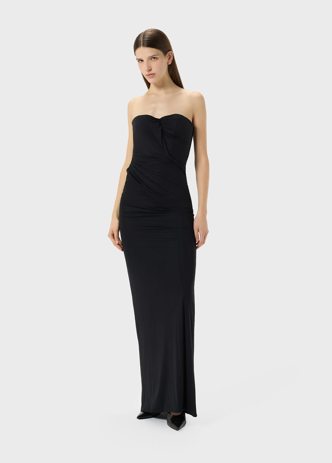 Long jersey dress with shaped and gathered bodice  Blumarine - large image number 3