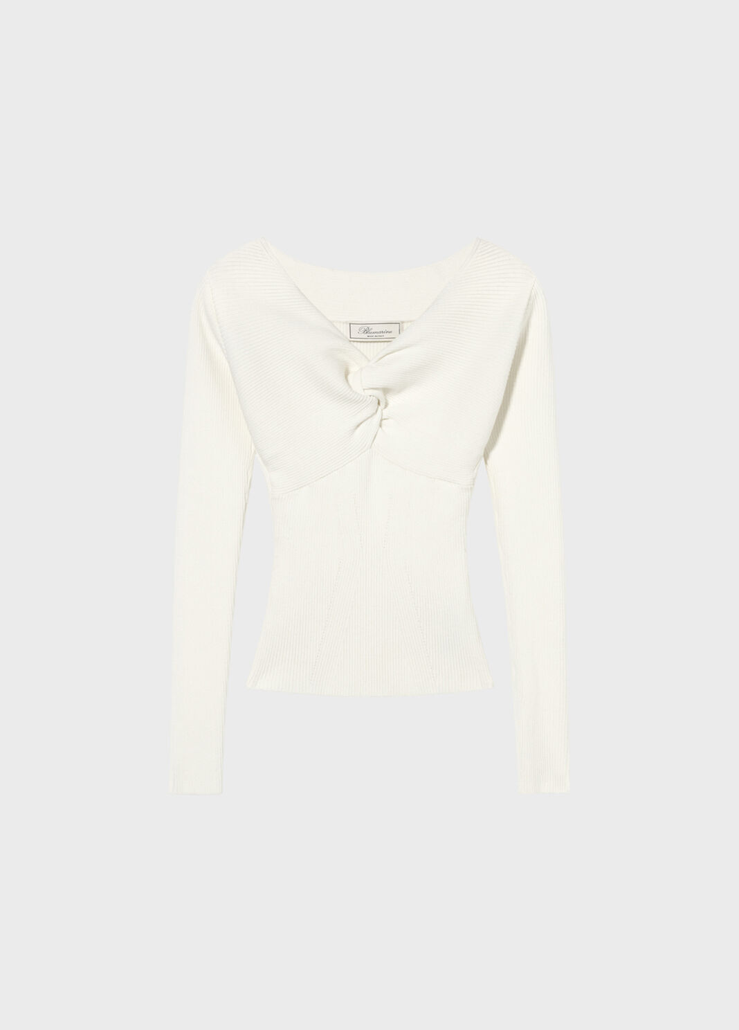 Pull c&ocirc;tel&eacute; avec n&oelig;ud  Blumarine - large image number 4