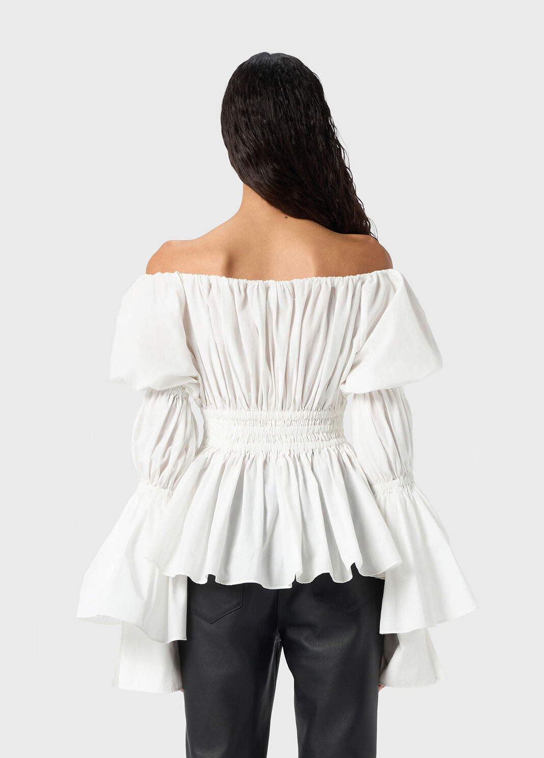 Technical fabric shirt with gathering  Blumarine - large image number 1