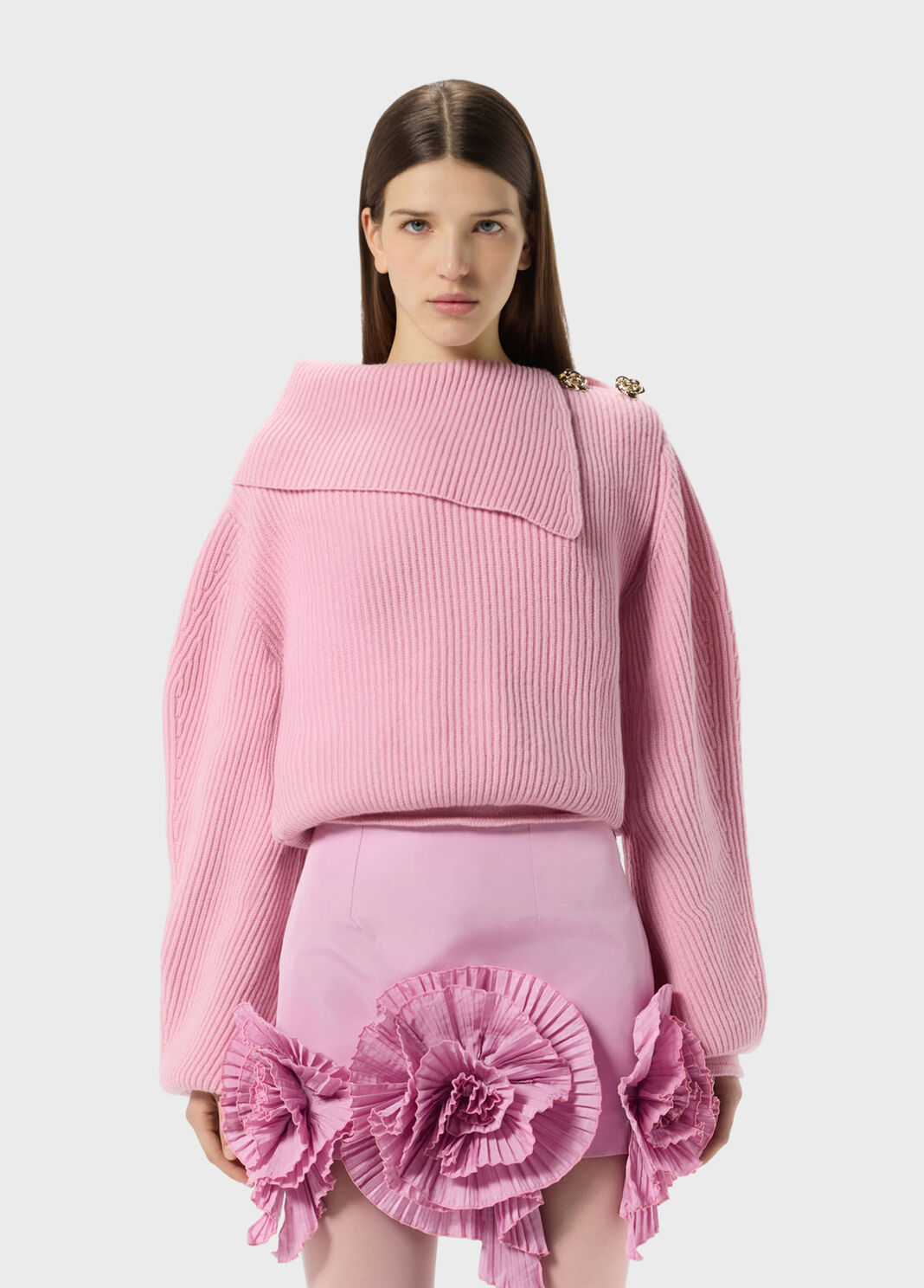 Wool jumper with sailor collar and buttons  Blumarine - large image number 0