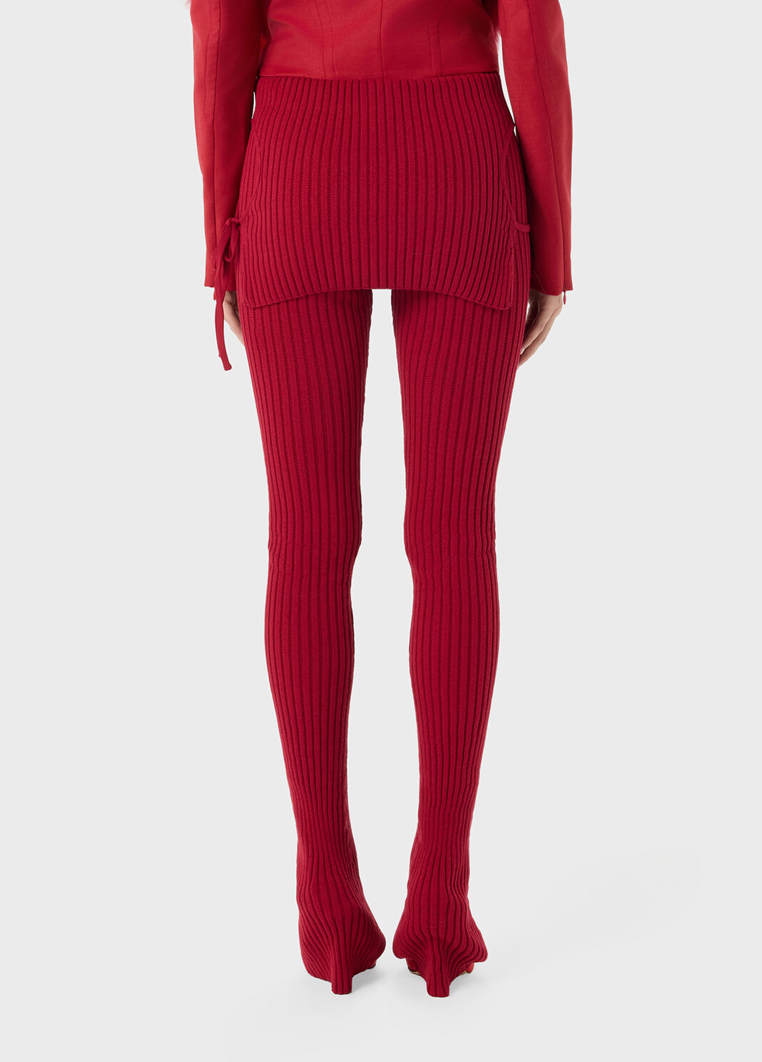 Knit leggings with cut-outs and laces  Blumarine - large image number 1