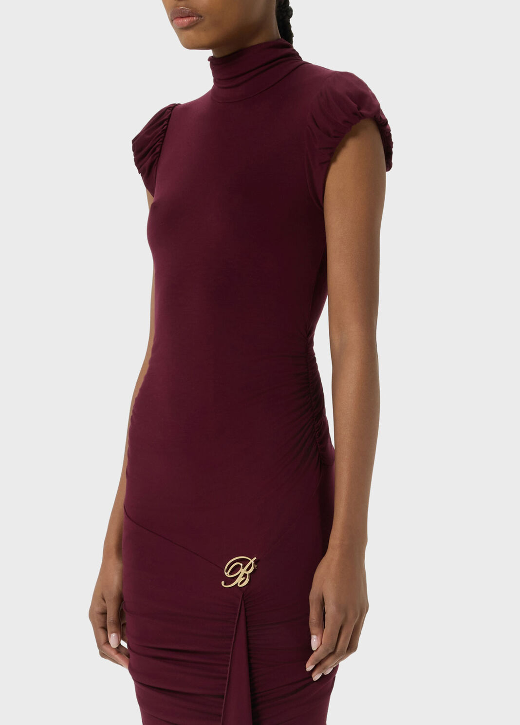 Jersey dress with draping  Blumarine - large image number 2
