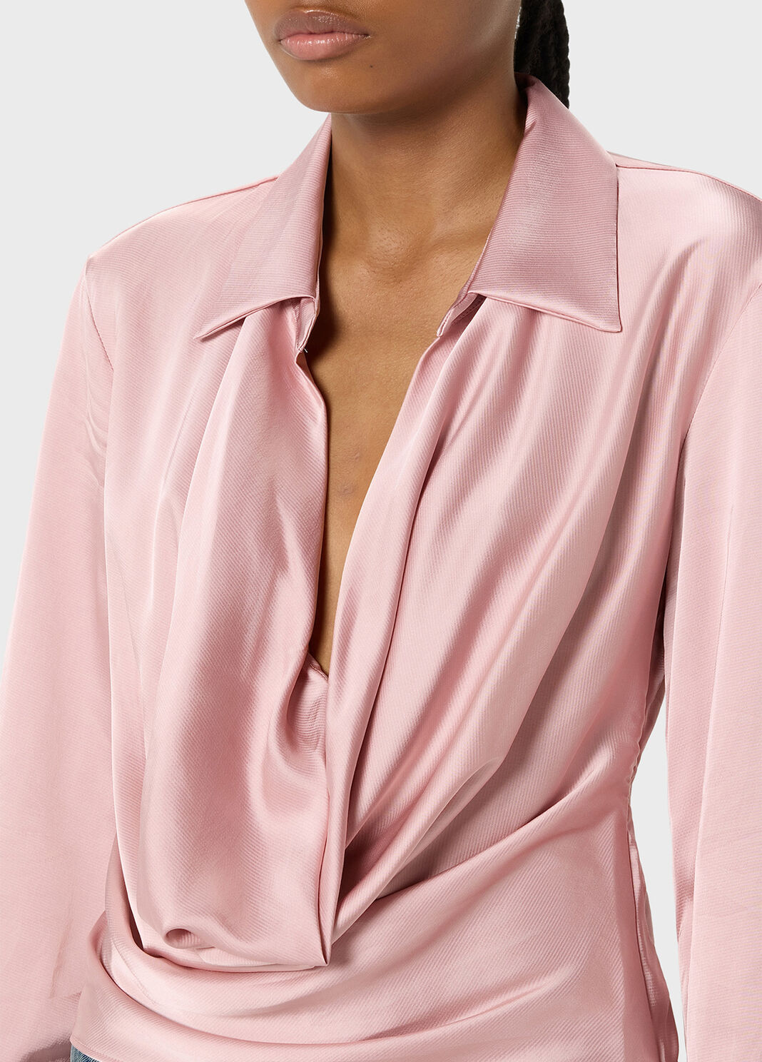 Satin Blouse with Cowl Neckline  Blumarine - large image number 2