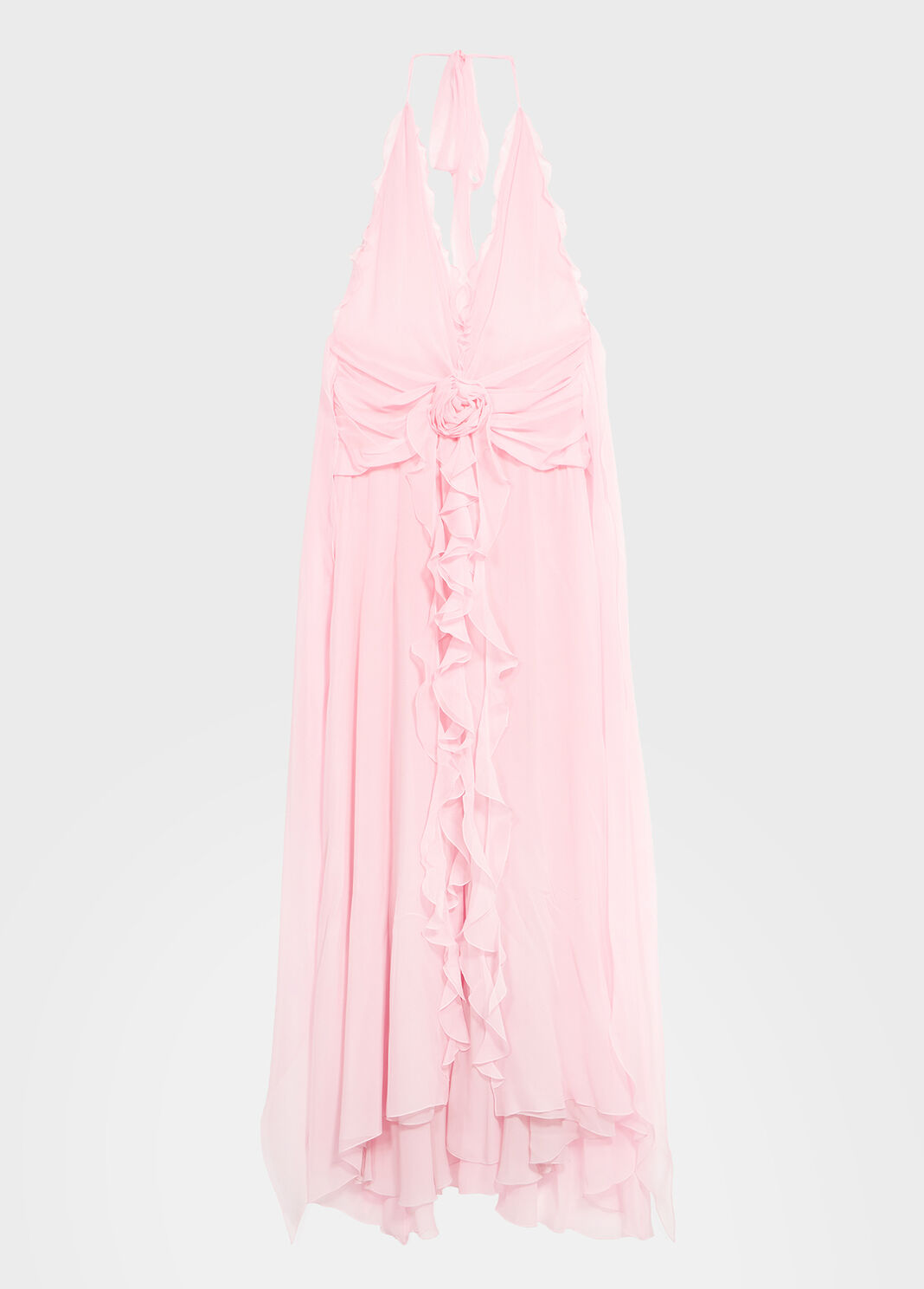 Kleid aus seiden-georgette mit 3d-rose und r&uuml;schen  Blumarine - large image number 4