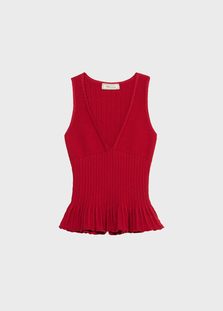 Knit top with flounce  Blumarine - medium