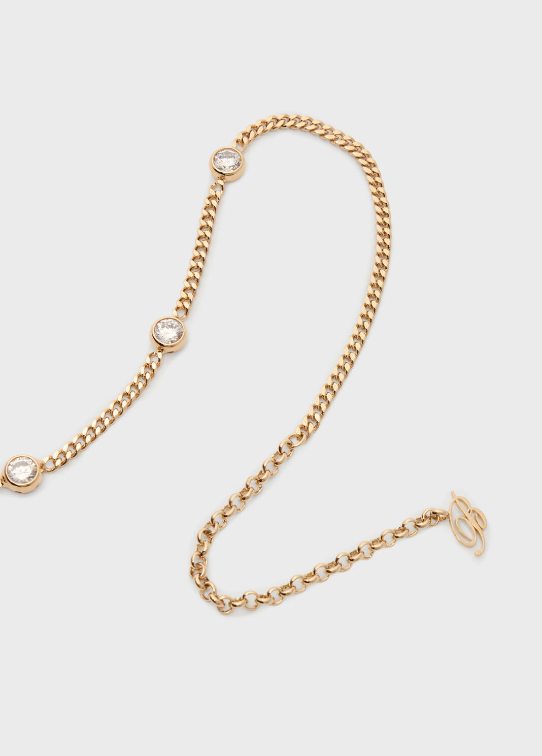 Brass pendant necklace with set stones  Blumarine - large image number 1