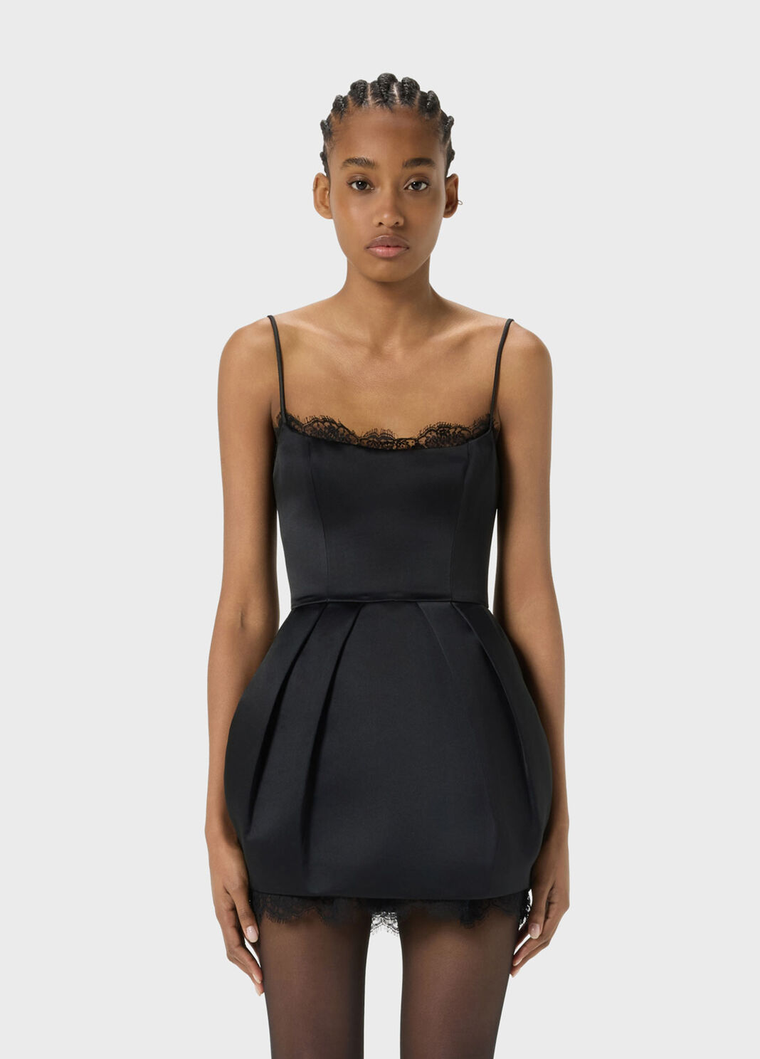 Ballonkleid aus Satin und Spitze  Blumarine - large image number 0