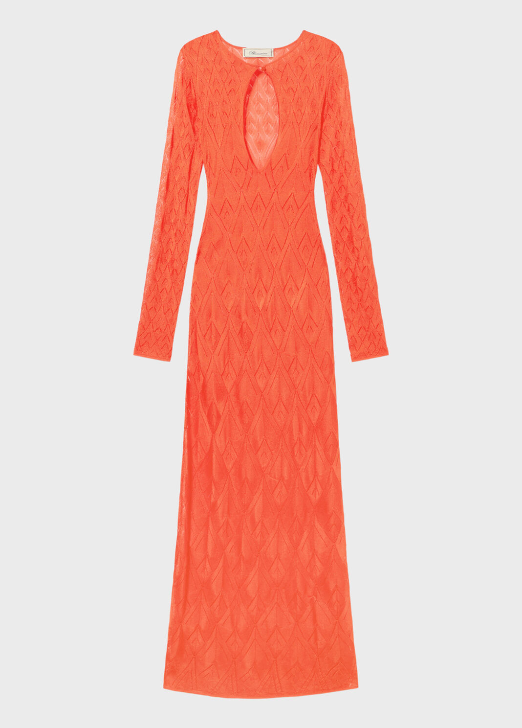 Long viscose dress with geometric openwork  Blumarine - large image number 4