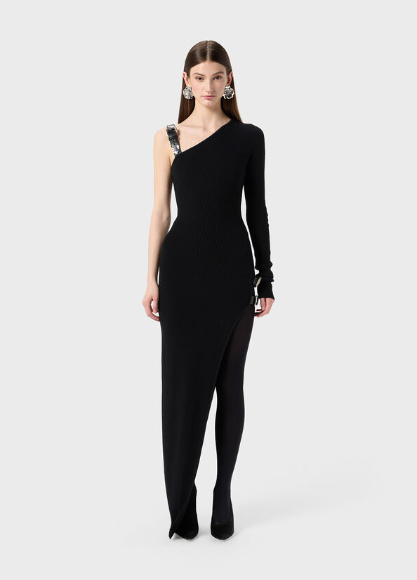 One-shoulder dress with straps Blumarine