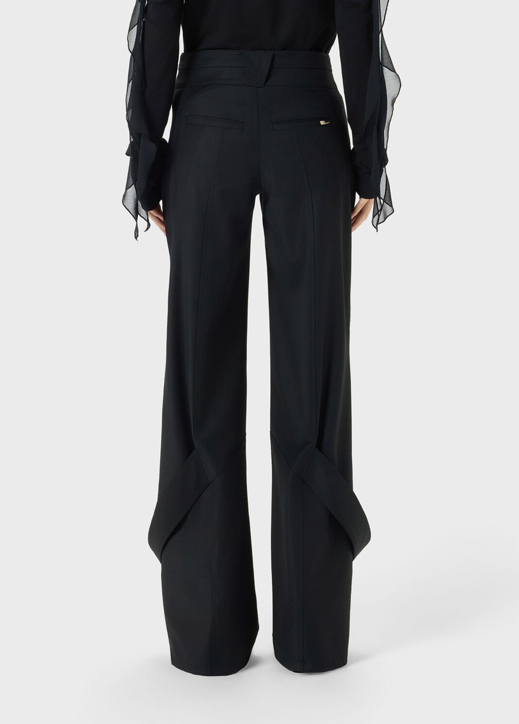 Pantalones de pernera ancha con detalles cargo  Blumarine - large image number 1