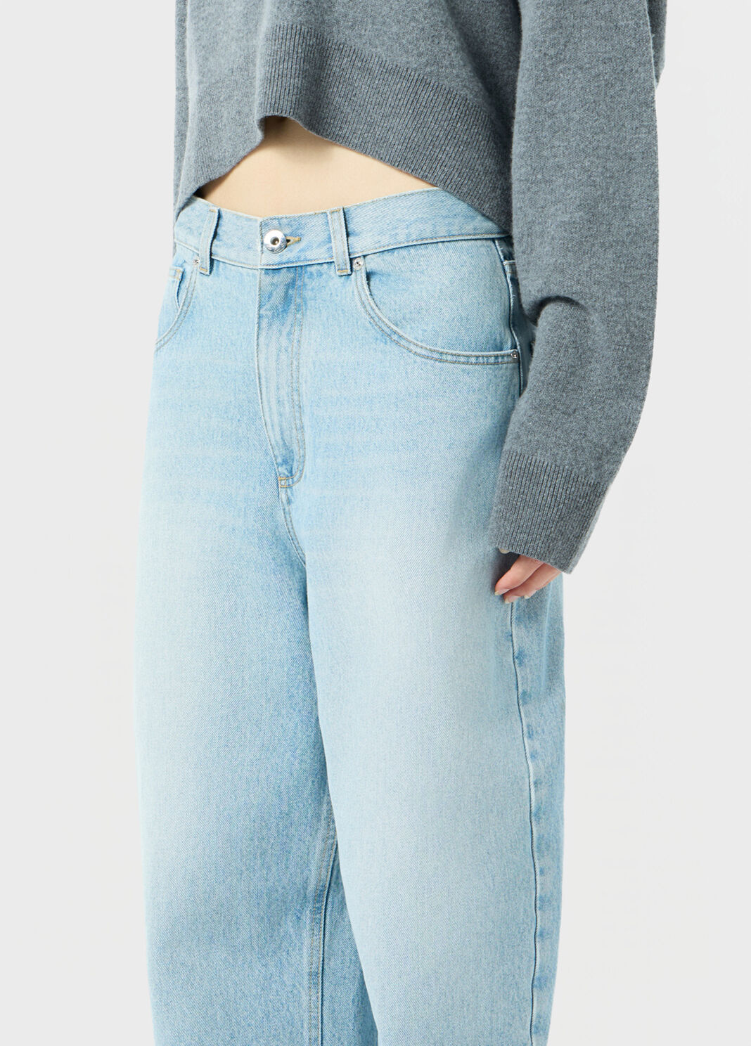 Baggy stonewashed denim jeans  Blumarine - large image number 2