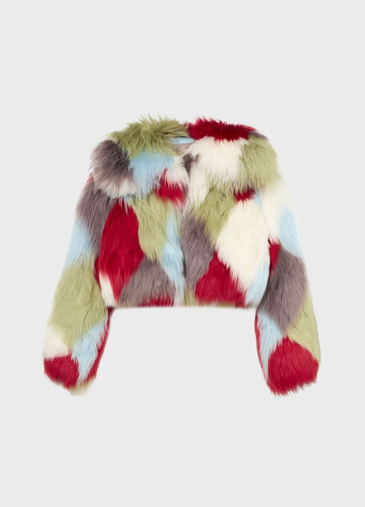 Fur jacket with intarsia  Blumarine - medium