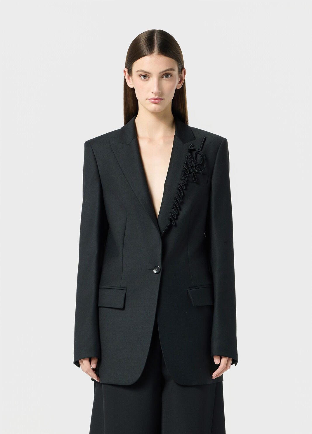 Twill jacket with embroidery logo  Blumarine - large image number 0