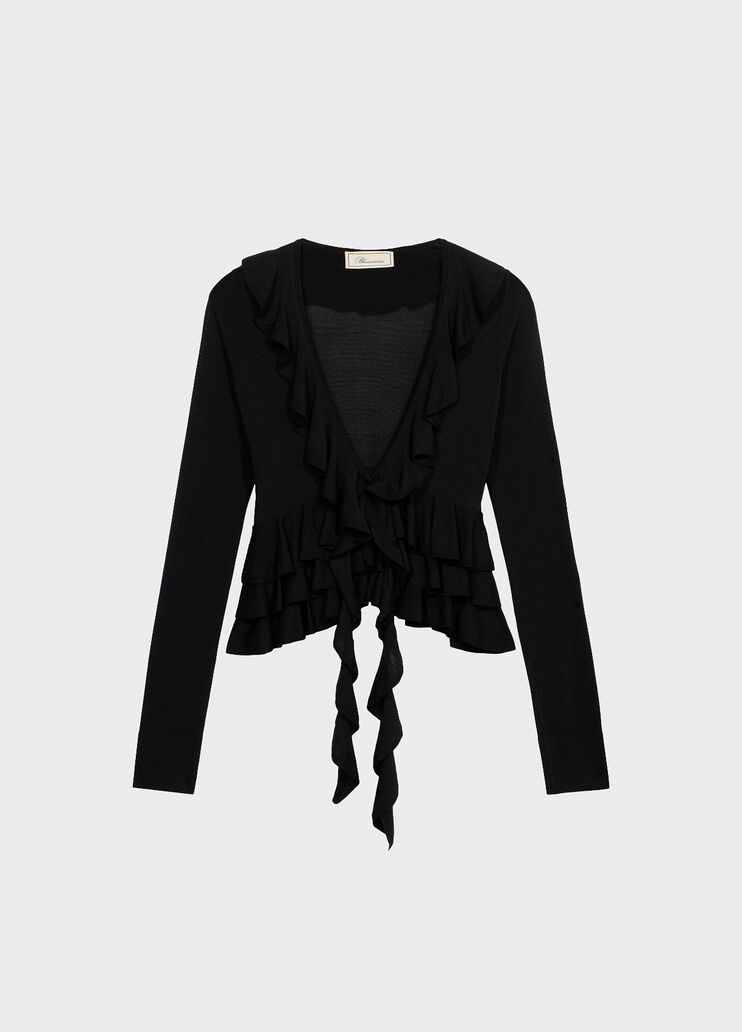 Knit cardigan with ruffles and frills  Blumarine - medium
