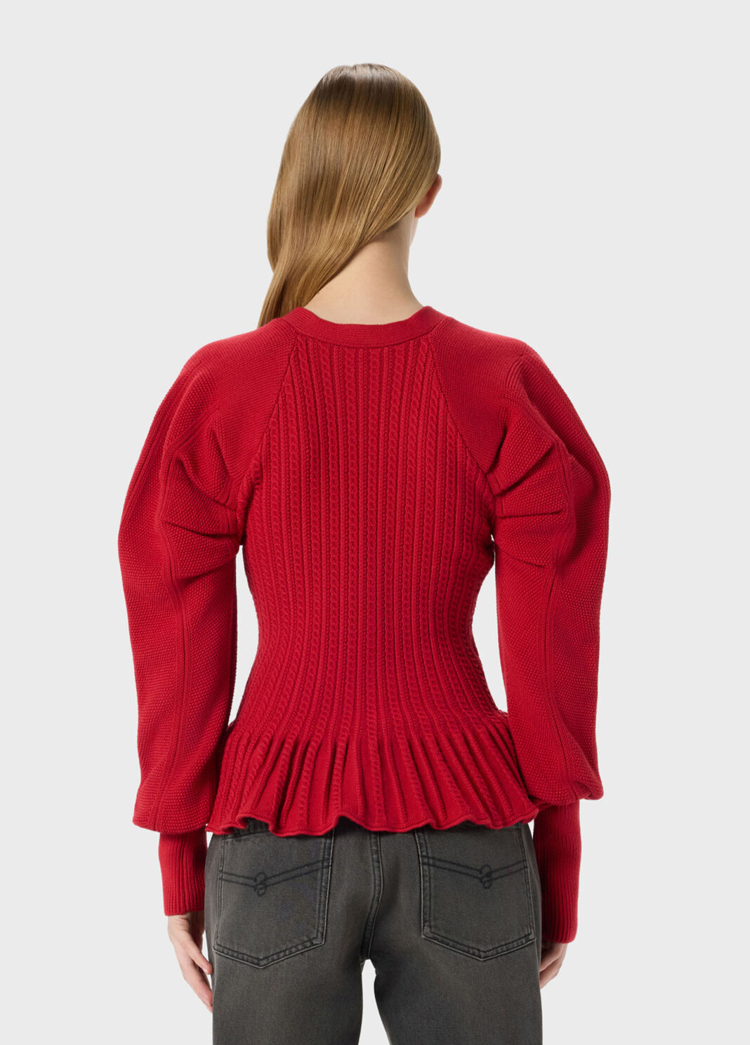 Knit cardigan with flounced detailing  Blumarine - large image number 1