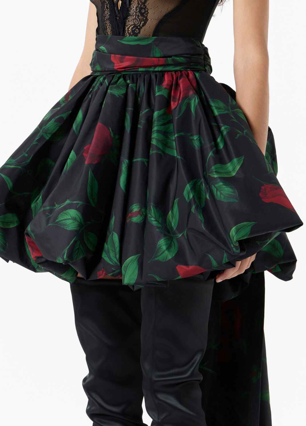 Short printed taffeta skirt with bow  Blumarine - large image number 2