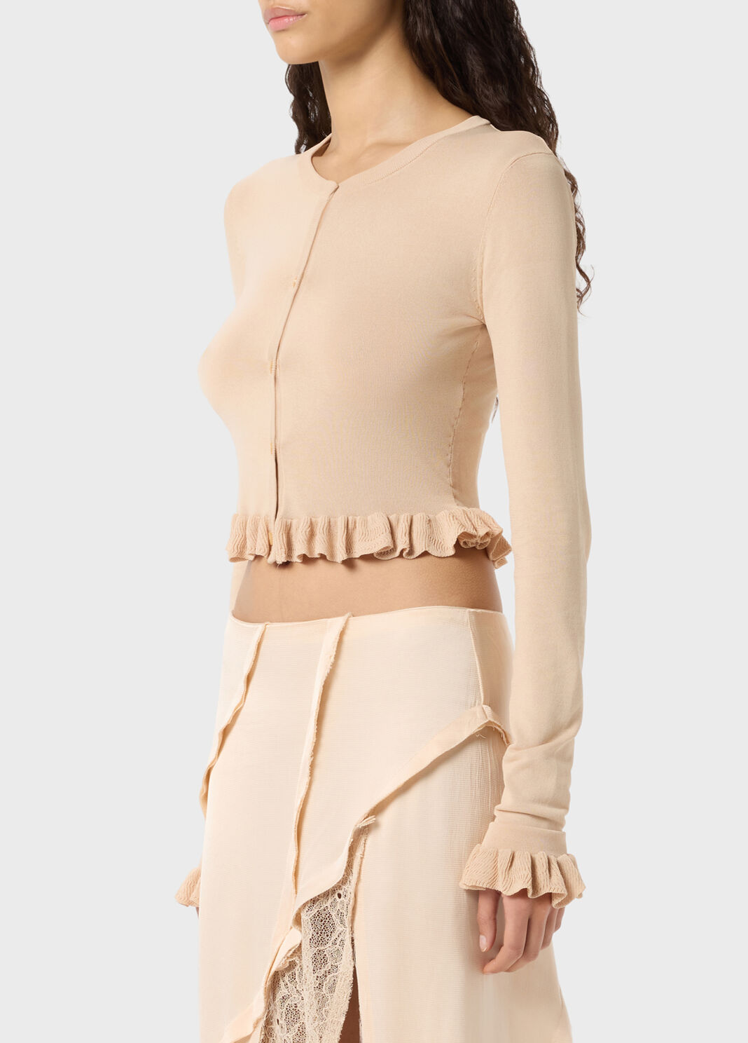 Cardigan court avec volants  Blumarine - large image number 2