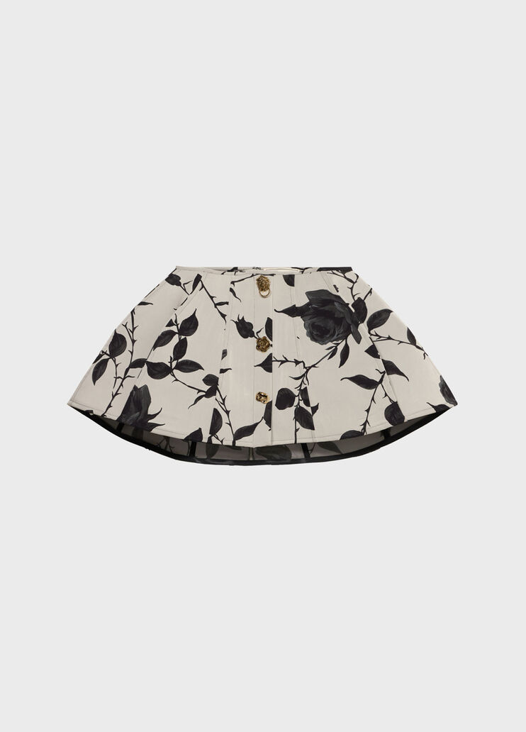 Short printed skirt with bejewelled buttons  Blumarine - medium