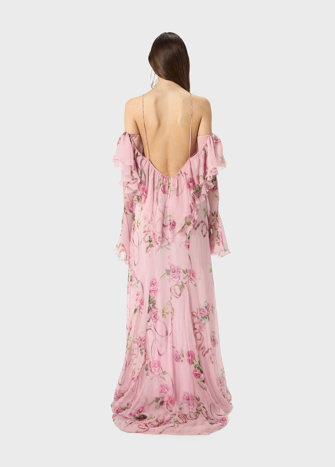 Printed silk creponne dress  Blumarine - large image number 1