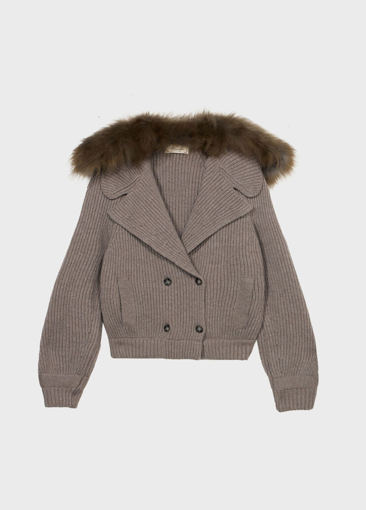 Wool jacket with fur collar  Blumarine - medium