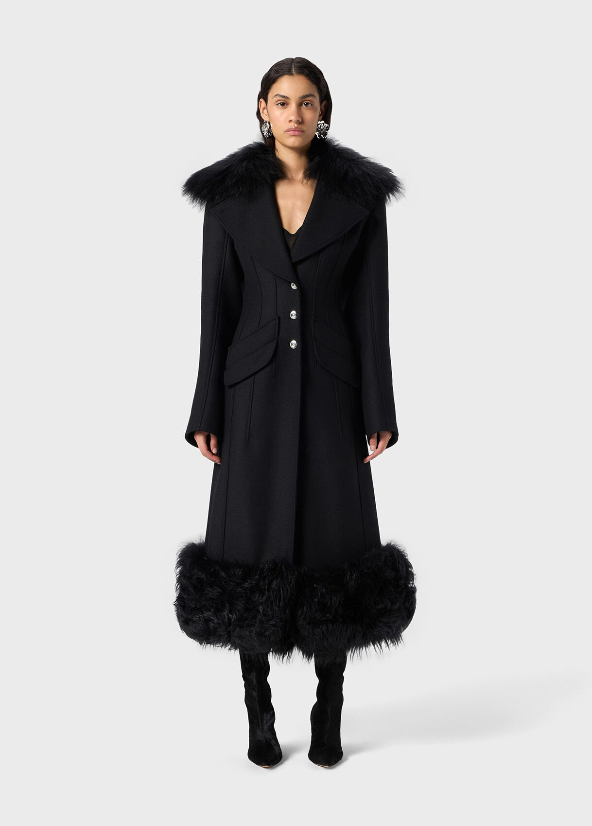 Blumarine ブルマリン ショートコート ブラック Lサイズ ミンクファー Blumarine ブルマリン ショートコート ブラック Lサイズ ミンクファー