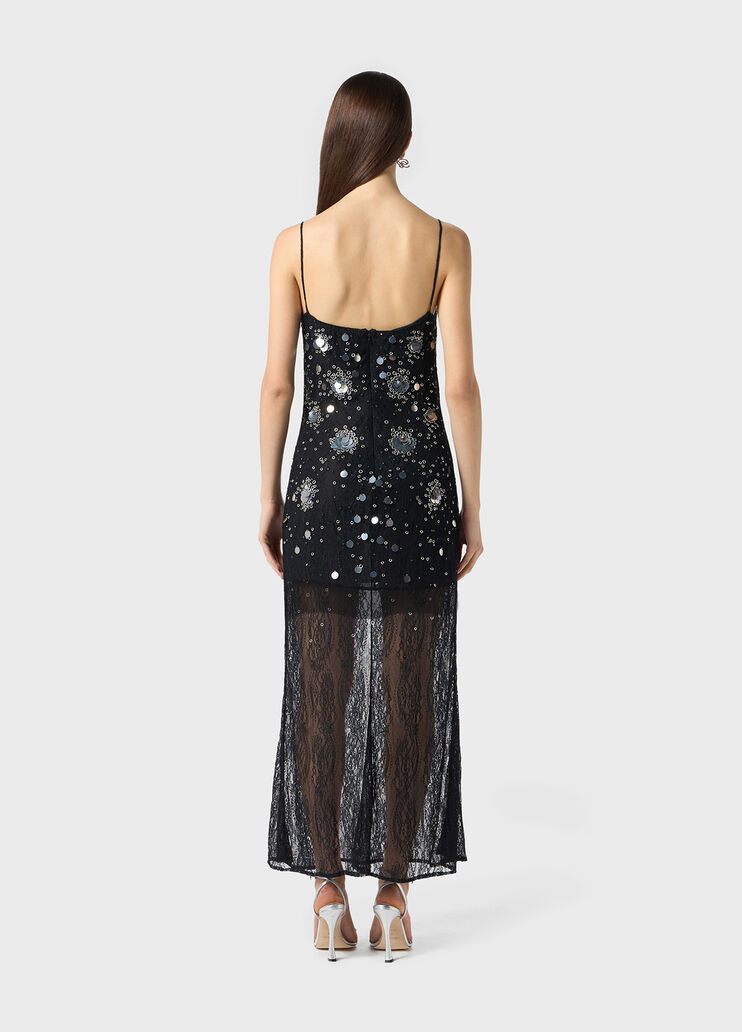 Long dress in lace with embroidery  Blumarine - large image number 1