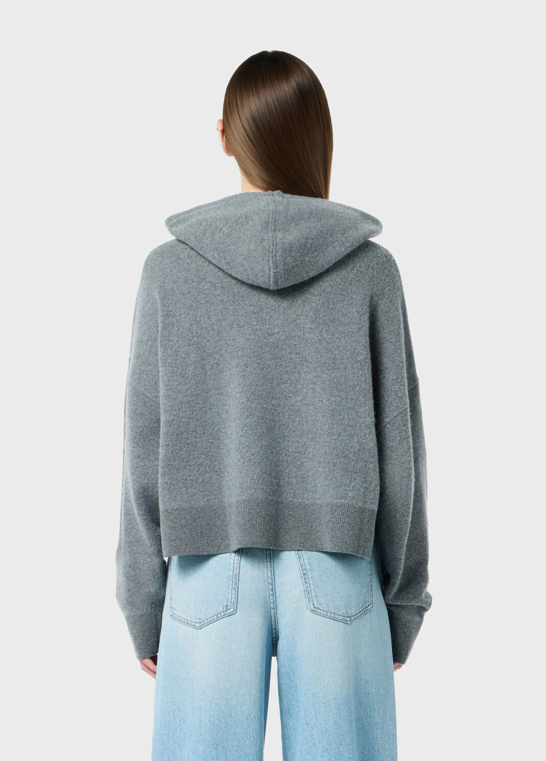 Wool sweatshirt with rhinestone embroidery  Blumarine - large image number 1