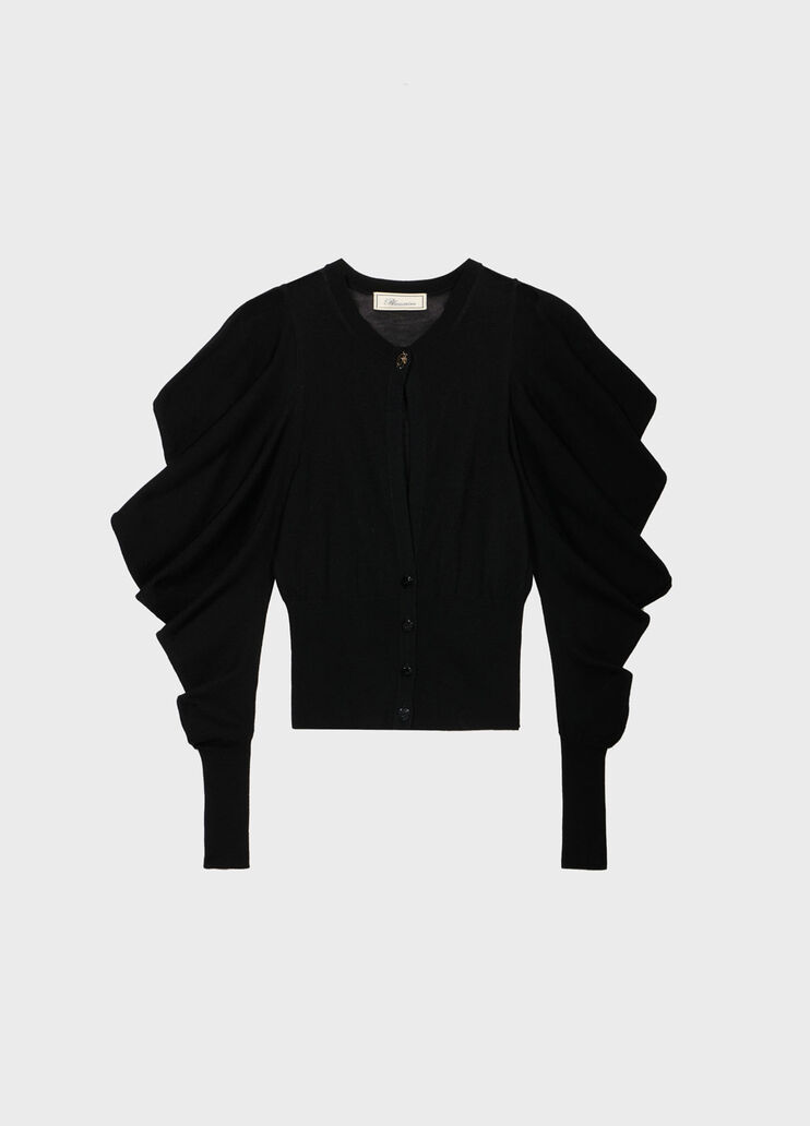 Wool cardigan with puff sleeves  Blumarine - medium