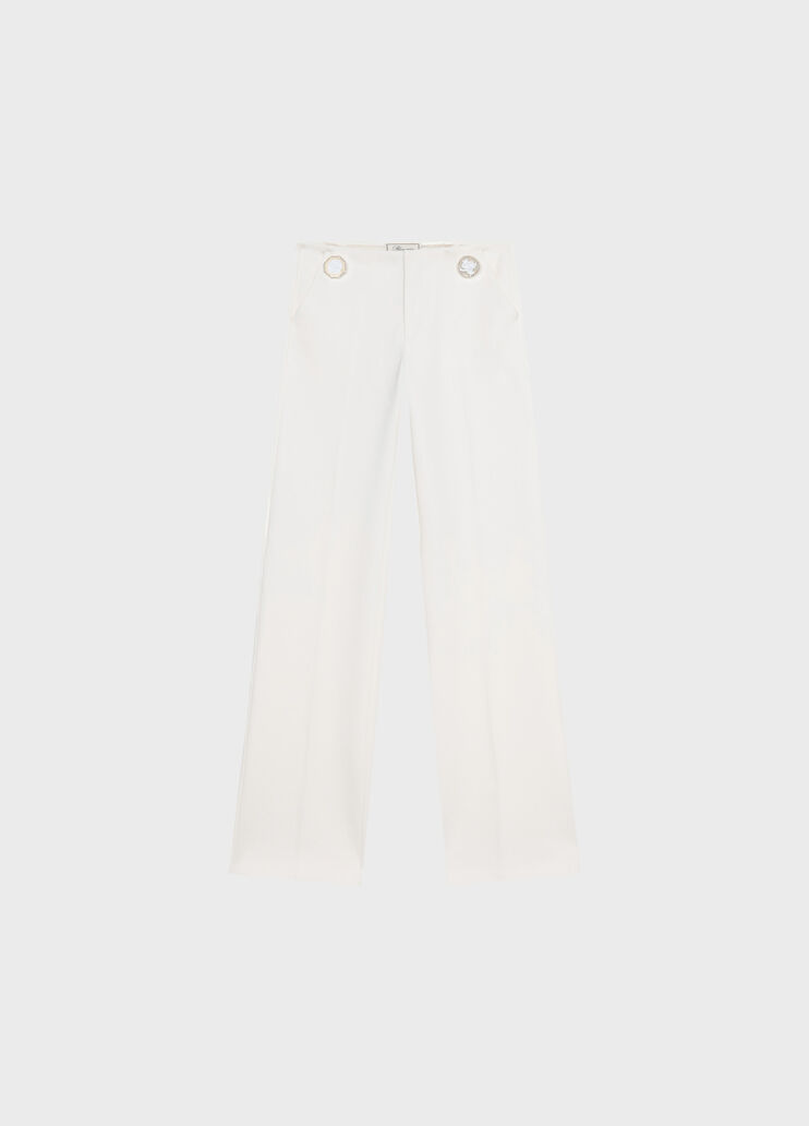 Pantalon en cady &agrave; boutons bijoux  Blumarine - medium