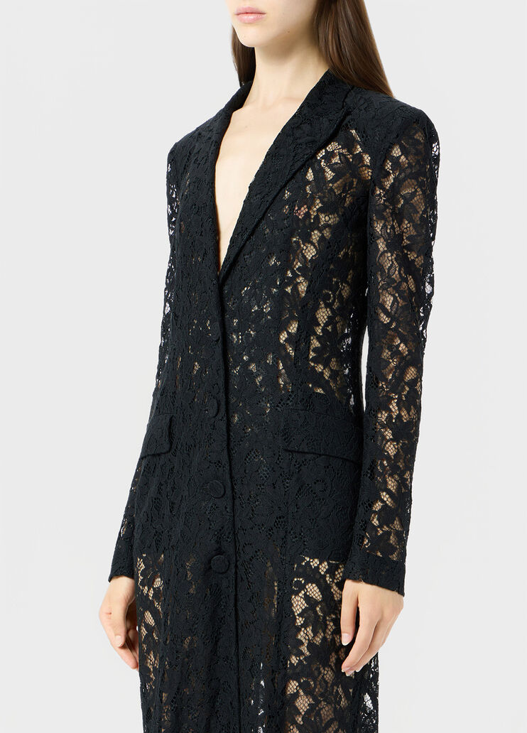 Coat dress in pizzo r&eacute;brod&eacute;  Blumarine - large image number 2