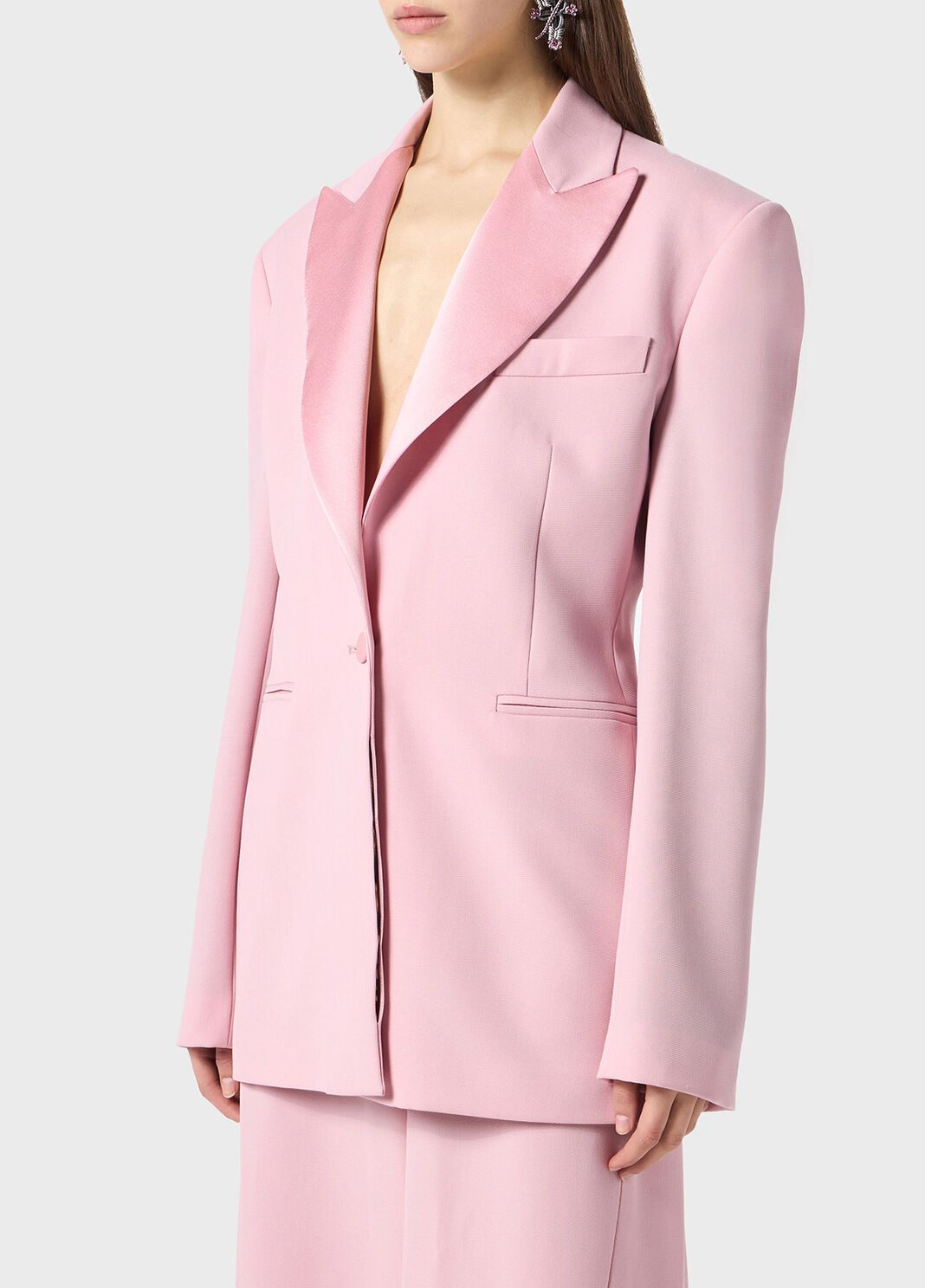 Giacca monopetto in lana grain de poudre  Blumarine - large image number 2