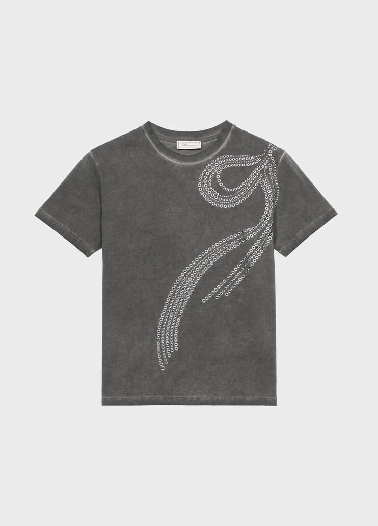 Jersey T-shirt with studs and eyelets  Blumarine - medium