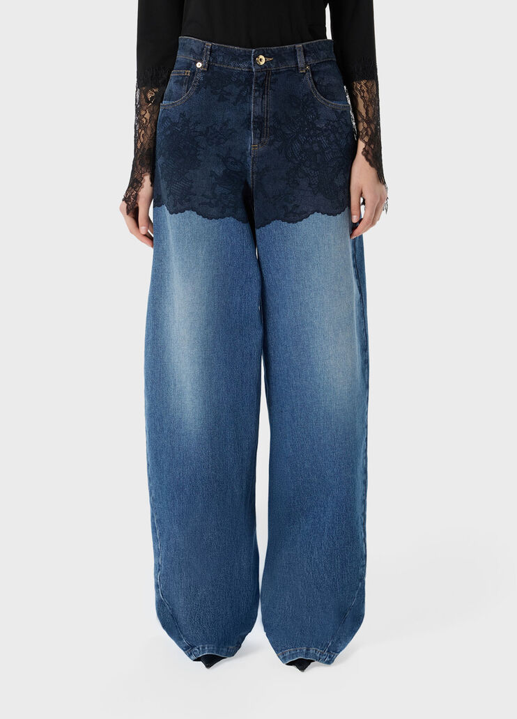 Jean avec imprim&eacute; en trompe-l'&oelig;il  Blumarine - medium