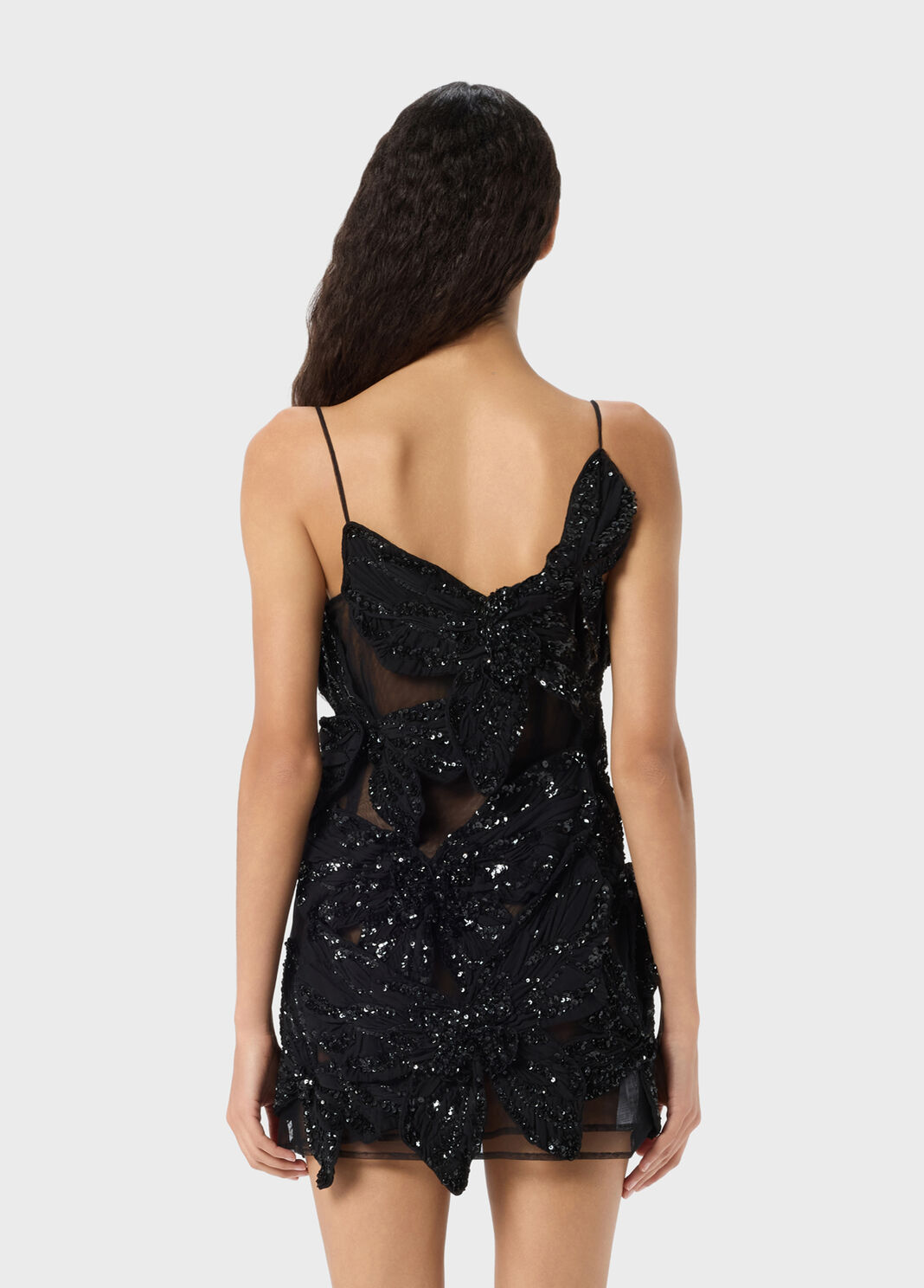 Short tulle dress with embroidered butterflies  Blumarine - large image number 1